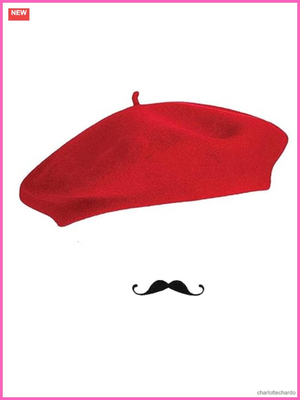 Classic French Beret Hat Wool Mime Costume Accessory Unisex Winter Beanie Cap